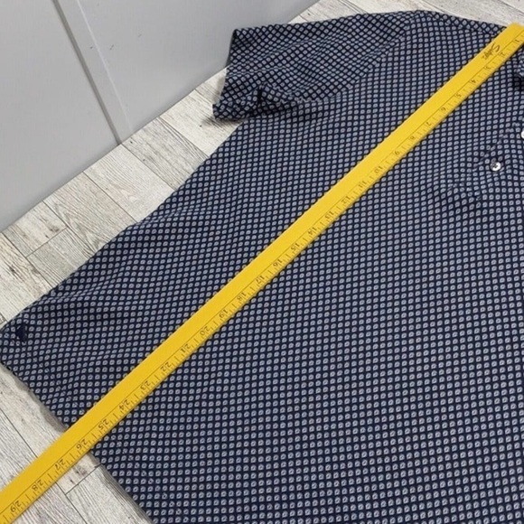 💙UNTUCKIT Men's Polo Golf Shirt - Geometric Design - Large (Slimmer Fit) NWOT - Picture 14 of 16